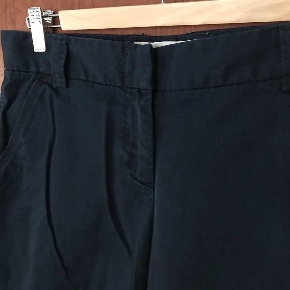 J crew cotton navy capris - Picture 3 of 7